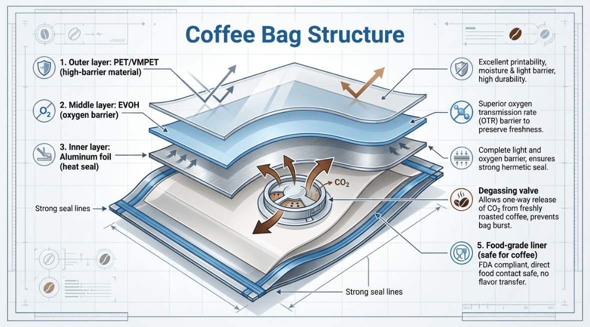 China Coffee bag supplier China Coffee bag supplier